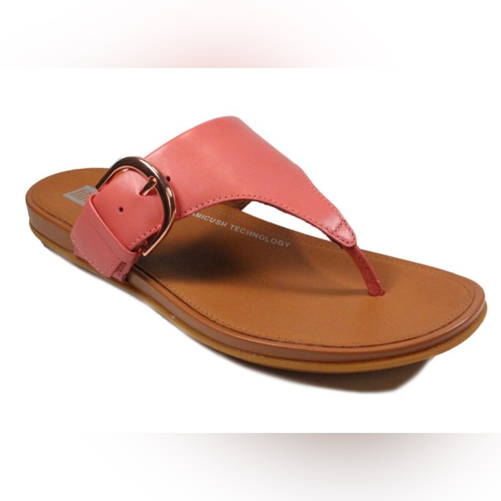 BRAND NEW FITFLOP Gracie  BLUSH MAUVE WITH ROSE GOLD BUCKLE SIZE 10